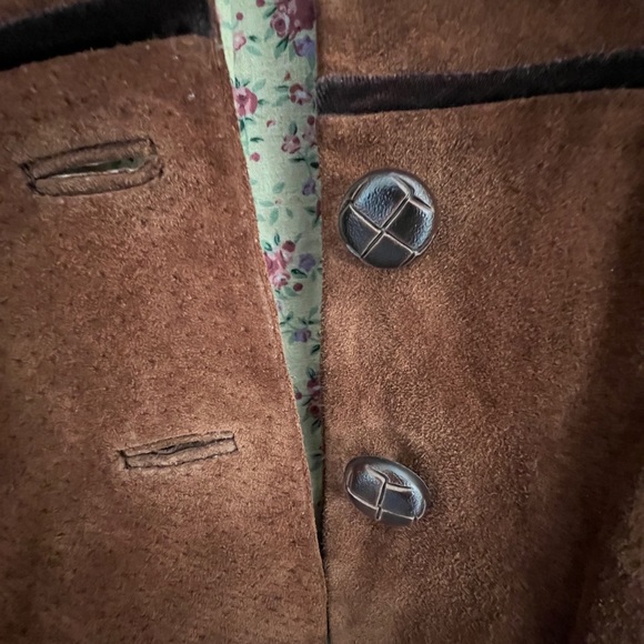 Wilson’s Genuine Leather Brown Leather Jacket/Blazer w/velvet trim-Small-EUC! - Picture 5 of 12